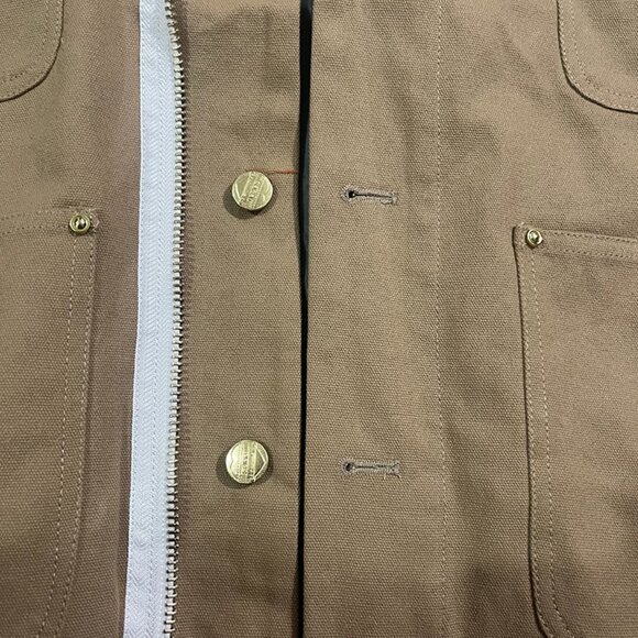 Carhartt x Sacai Deconstructed Jacket Beige - Picture 10 of 13
